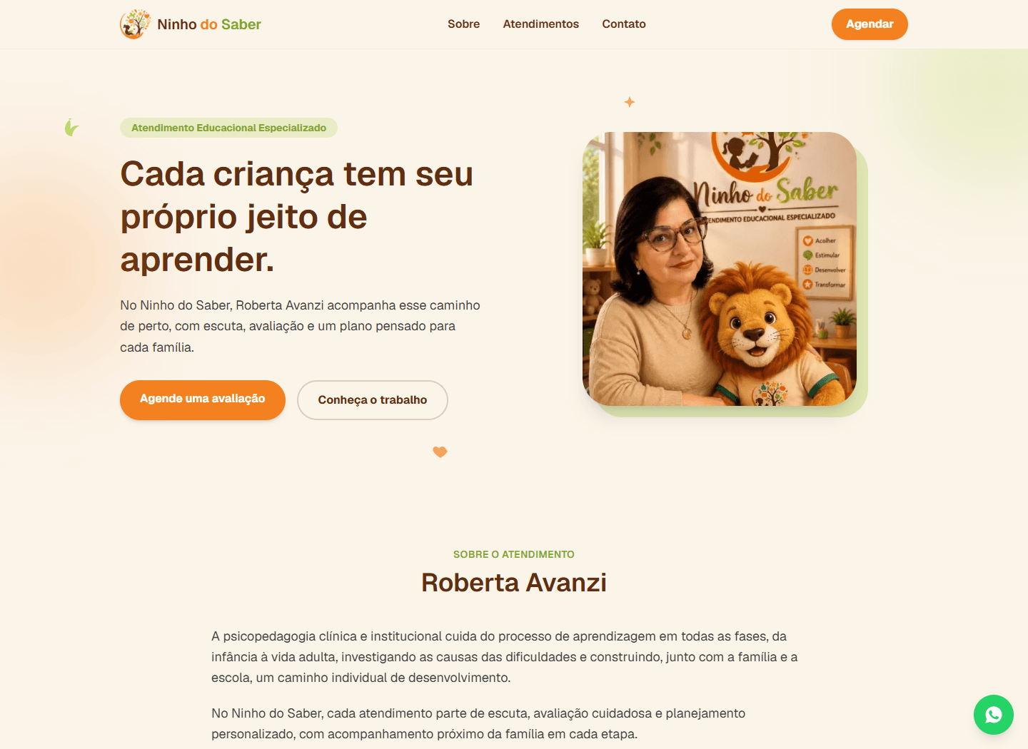 Página criada para Ninho do Saber