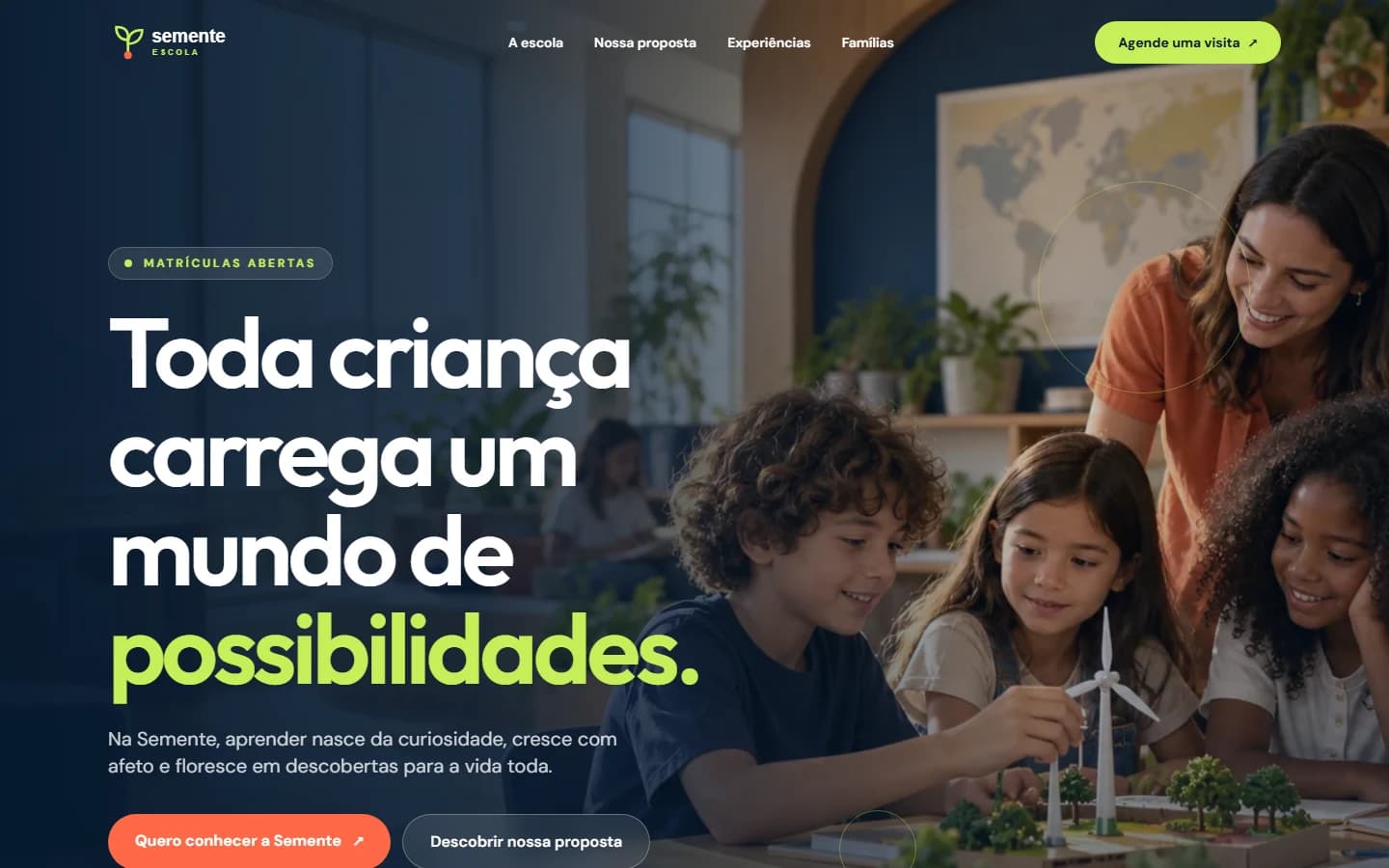 Página criada para Semente Escola
